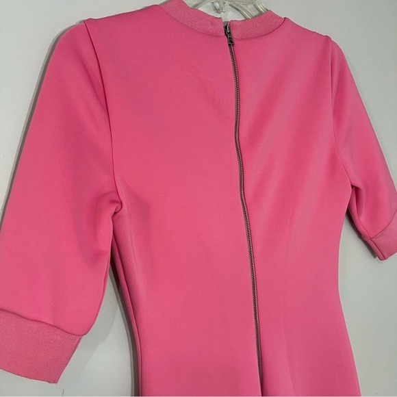 NWT Alice + Olivia Pink Midi Dress | Fringe | Cocktail Gown | Wedding Guest - Picture 13 of 17